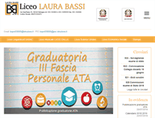 Tablet Screenshot of laurabassi.it